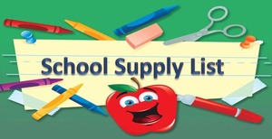 School Supply List Available for PREK4-5th